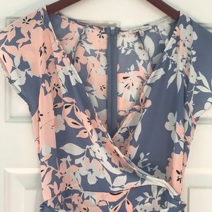 CHARLOTTE RUSSE | floral faux wrap dress